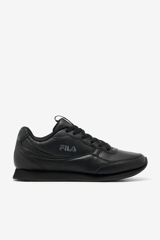 Fila Trainers Mens Black Panzia - Ireland 35948-WHDN